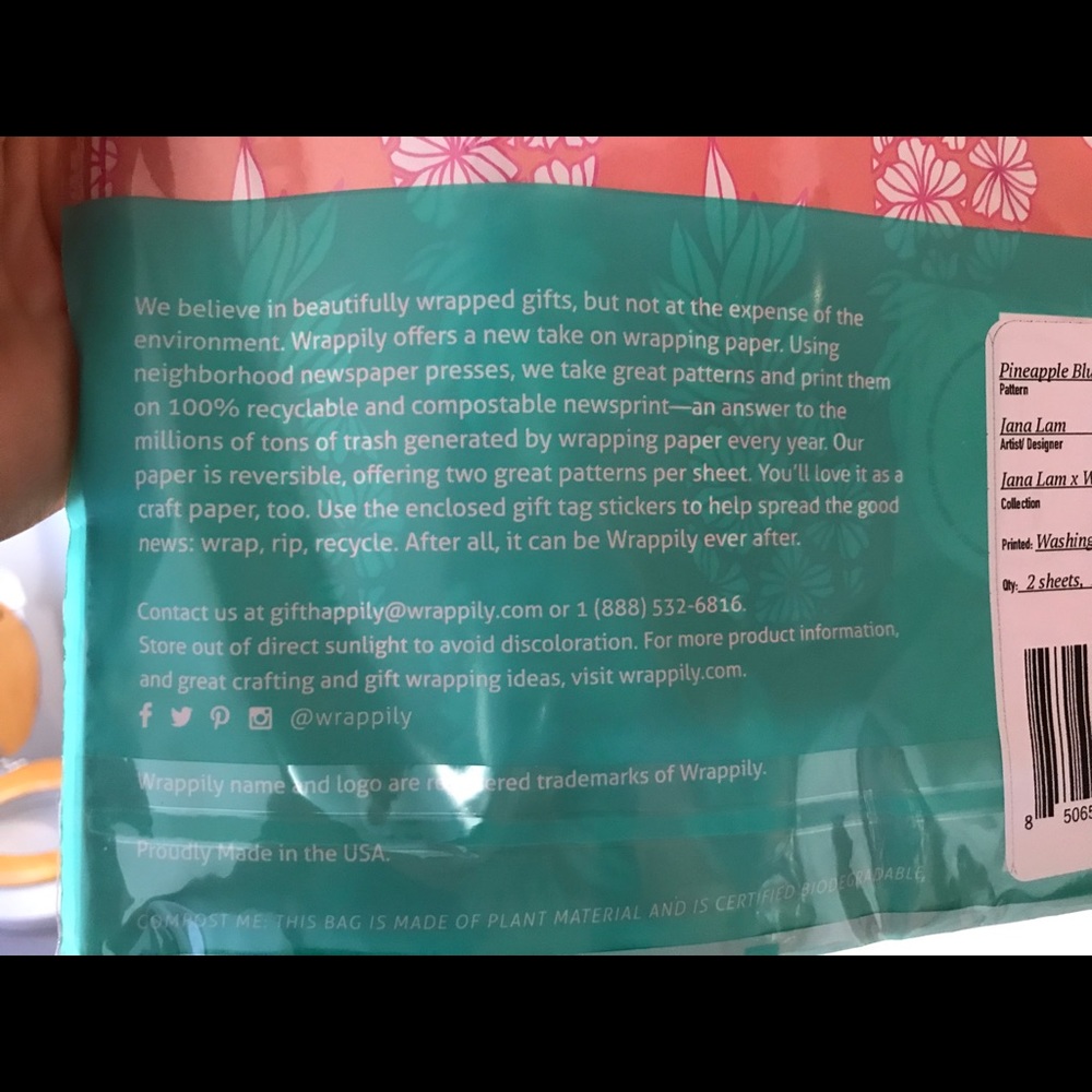 🌺JANA LAM WRAPPILY GIFT WRAPPING PAPER 🌺 - Picture 7 of 7